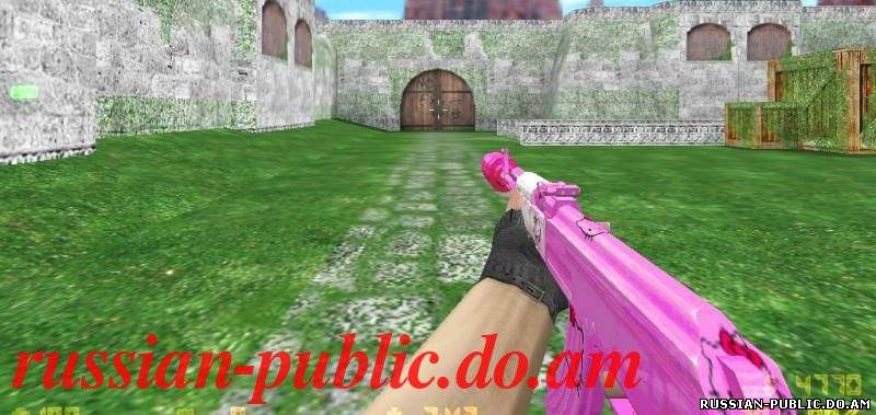 Скачать модель АК-47 розового цвета